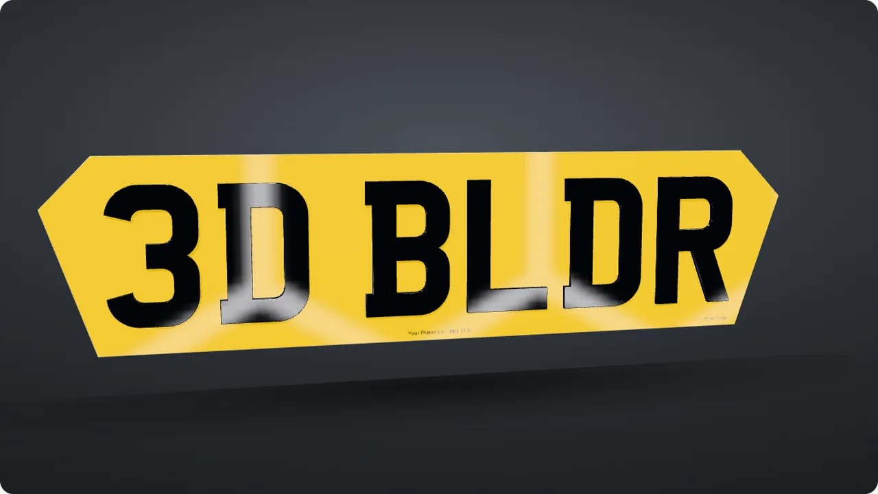A hex plate with pointed ends, cut to fit the registration
